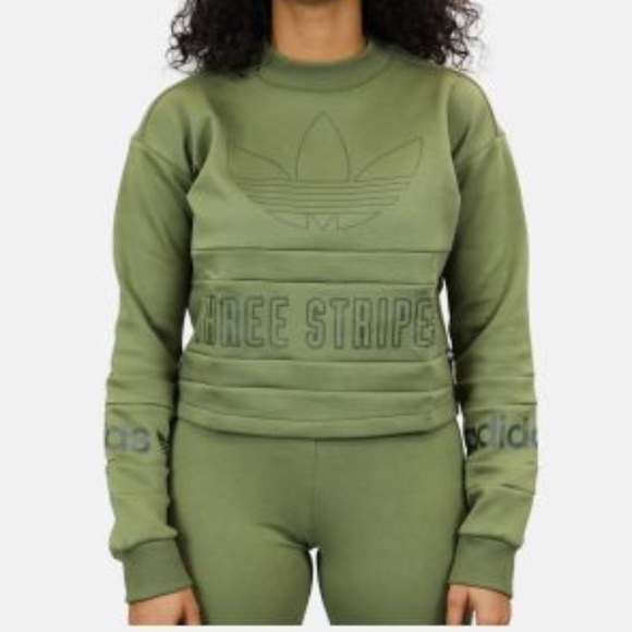 Adidas olive sweater Clearance